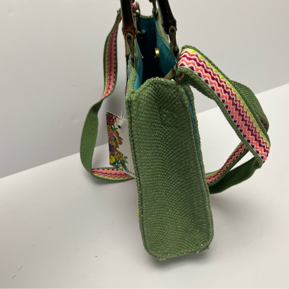 NWT ⚜️🧿⚜️ America and Beyond  Groovy Evil Eye Handbag Made In India - Picture 14 of 16